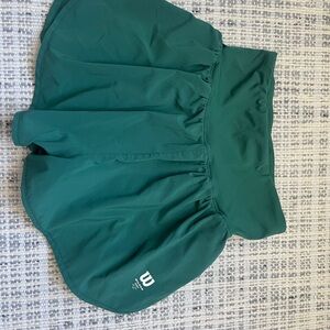 Wilson Green High-Waisted Shorts